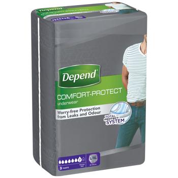 Depend Absorbent Underwear for Men L/XL 9pcs - buy, prices for Auchan - photo 1