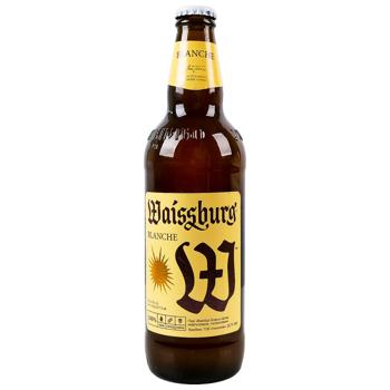Пиво Уманьпиво Waissburg Blanche світле нефільтроване 4,7% 0,5л
