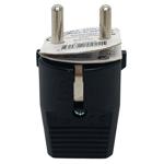 Electraline Black Plug 16A/250V with Grounding