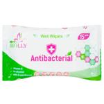 Biolly Antibacterial Wet Wipes 15pcs