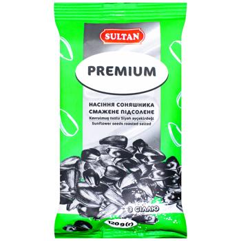 Насіння соняшника Sultan Premium смажене підсолене 120г - купити, ціни на КОСМОС - фото 1