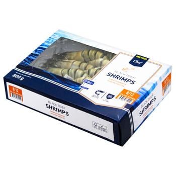 Metro Chef Frozen Black Tiger Shrimp Head on Shell on 8/12 800g - buy, prices for METRO - photo 2