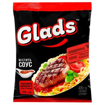 Glads Beef and Tomato Sauce with Basil Noodles 75g - buy, prices for COSMOS - photo 1