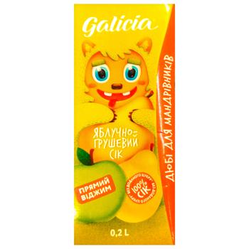 Galicia Apple-Pear Juice 200ml - buy, prices for ULTRAMARKET - photo 1