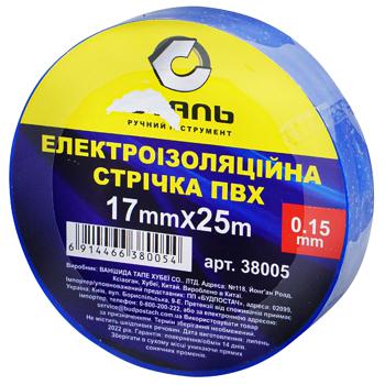 Лента Сталь Изоляционная ПВХ синяя 17мм*25м - купить, цены на Таврия В - фото 1