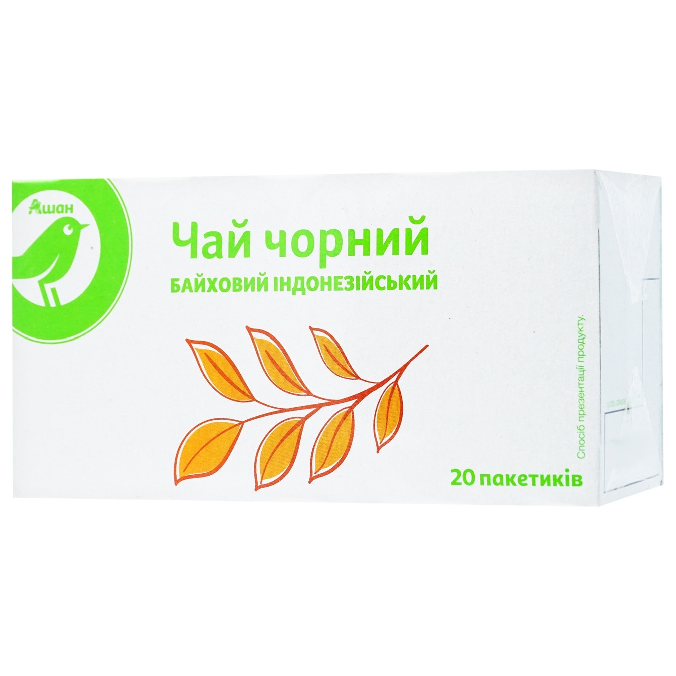 

Чай Ашан черный байховый 20х1.5г