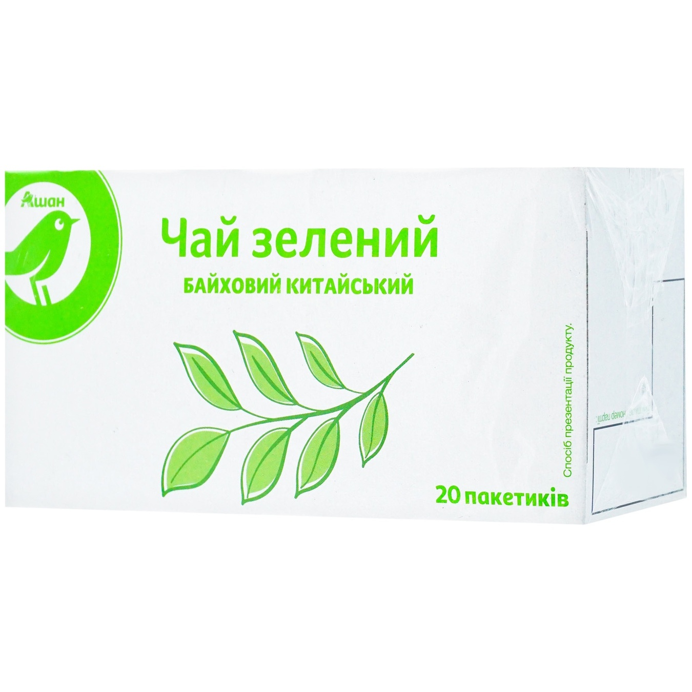 

Чай зеленый Ашан 20шт*1.5г