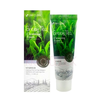 3W Clinic Foam for Washing with Green Tea Extract 100ml - buy, prices for - photo 1