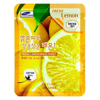 3W Clinic Fresh Fabric Face Mask with Lemon 23ml - buy, prices for Auchan - photo 1