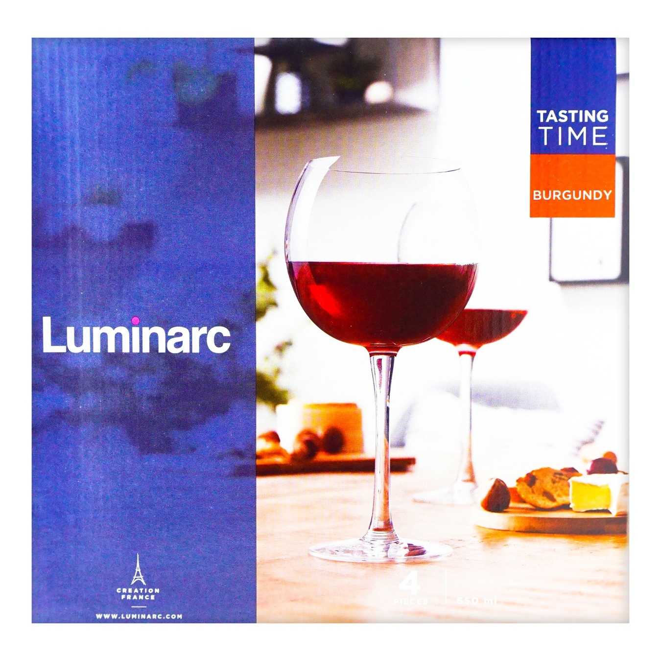 

Набор бокалов Luminarc Tasting Time Burgundy для вина 650мл 4шт