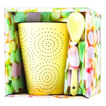 S&T Marshmallow Ceramic Cup with Spoon 360ml - buy, prices for Auchan - photo 1