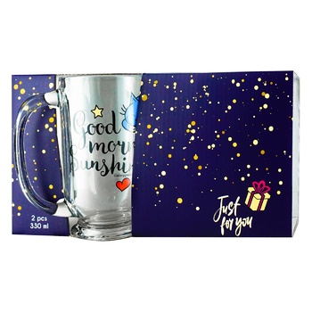 Набор кружек Galleryglass Good morning 330мл 2шт - купить, цены на Auchan - фото 1