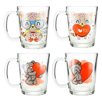 Galleryglass Boston Love Glass Mug 300ml - buy, prices for Auchan - photo 1