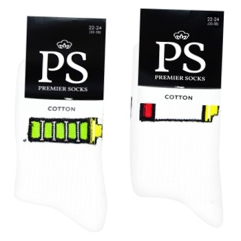 Шкарпетки Premier Socks підліткові розмір 22-24 - купити, ціни на Auchan - фото 1