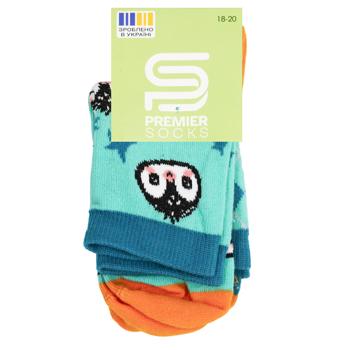 Набір шкарпеток дитячих Premier Socks Пінгвінчики р.18-20 зелений 2 пари - купити, ціни на NOVUS - фото 1