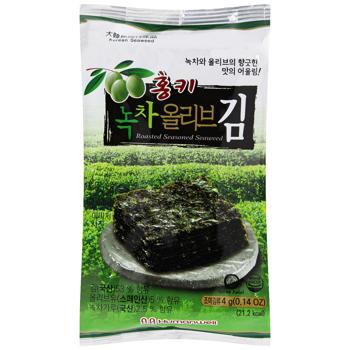 Humanwell Green Tea Nori Snack 4g - buy, prices for Auchan - photo 2