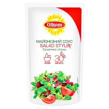 Майонезний соус Olkom Salad Style 30% 150г - купити, ціни на ЕКО Маркет - фото 1