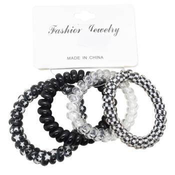 Гумки-пружинки для волосся 4шт 3127-7 - купити, ціни на Таврія В - фото 1