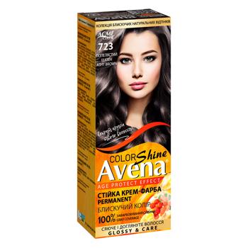 Крем-краска для волос устойчивая AVENA Shine Color 723 Пепельный шатен - купить, цены на Таврия В - фото 1