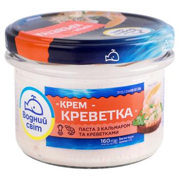 Паста Водний Світ Крем-кальмар-креветка 160г