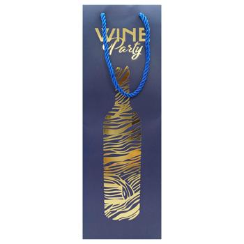 Пакет подарочный под бутылку 10331-31 - купить, цены на Чудо Маркет - фото 1