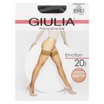 Giulia Emotion Nero Women's Stockings 20 Den Size 3/4