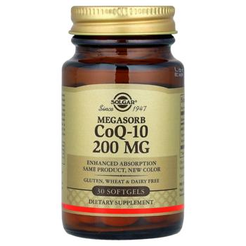 Solgar Megasorb CoQ-10 Coenzyme Q10 200mg 30 softgels