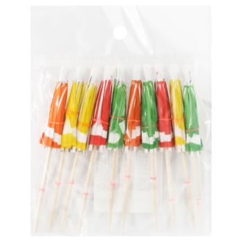 Шпажки Зед Зонтик деревянные 10шт - купить, цены на ЕКО Маркет - фото 1