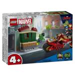 Конструктор Lego Marvel Залізна Людина на мотоциклі й Галк
