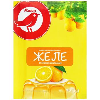 Желе Auchan со вкусом апельсина 90г