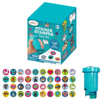 Let's Craft Cute Pet Sticker Stamper Creative Set