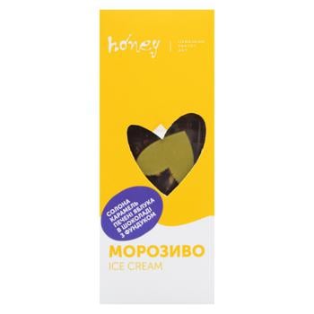 Мороженое Honey Карамель-яблоко в черном шоколаде с фундуком 85г - купить, цены на WINETIME - фото 2