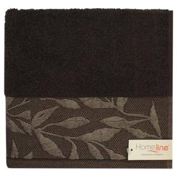 Home Line Flora Brown Terry Towel 50x90cm - buy, prices for ULTRAMARKET - photo 1