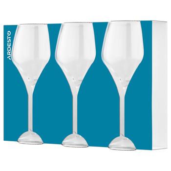 Набір келихів Ardesto Gloria для вина 440мл 3шт - купити, ціни на КОСМОС - фото 2