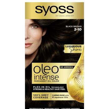 Syoss Oleo Intense 2-10 Black Brown Ammonia-Free Hair Dye - buy, prices for MegaMarket - photo 2