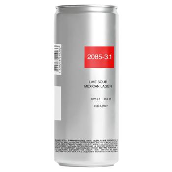 Пиво 2085-3.1 Lime Sour Mexican Lager 0.33л - купить, цены на Grono - фото 1