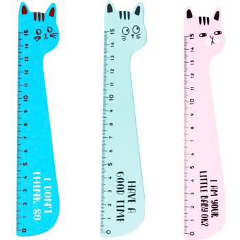 Centrum Cat Wooden Ruler 15cm - buy, prices for Auchan - photo 1