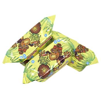 Biscuit-Chocolate Pineapple Candies