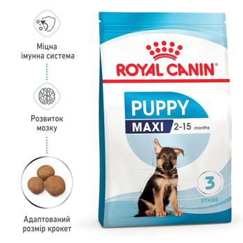 Royal Canin Dry Food with Poultry for Puppies of Large Breeds 12+3kg - buy, prices for MasterZoo - photo 3