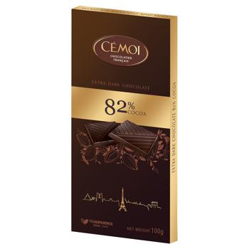 Cemoi Dark Chocolate 82% 100g - buy, prices for COSMOS - photo 1