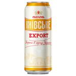 Obolon Kyiv Export Light Beer 4.7% 0.5l