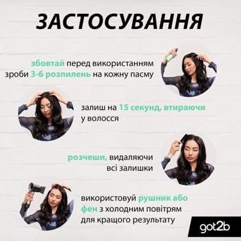 Шампунь сухий Got2b Lightweight Mist 150мл - купити, ціни на Таврія В - фото 6