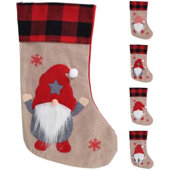 Украшение Koopman Чулок новогодний 44х27мм в ассортименте