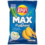Чипсы Lay's рифленые сметана и лук 95г
