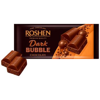 Roshen Bubble Extra Dark Chocolate 80g - buy, prices for Grono - photo 1