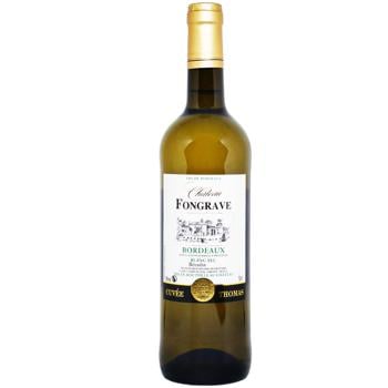 Вино Chateau Fongrave Cuvee Thomas біле сухе 13% 0,75л - купити, ціни на Auchan - фото 1