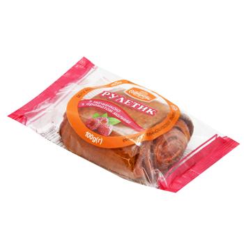 Рулетик Рум'янець з повидлом з ароматом малини 100г - купити, ціни на КОСМОС - фото 2