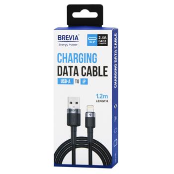 Brevia USB/Lightning Cable 2.4А 1.2m Black