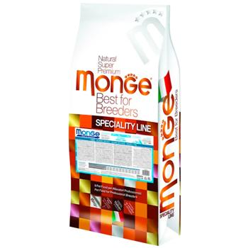 Корм сухий Monge Light з лососем та рисом для собак всіх порід із зайвою вагою 15кг - купити, ціни на MasterZoo - фото 1