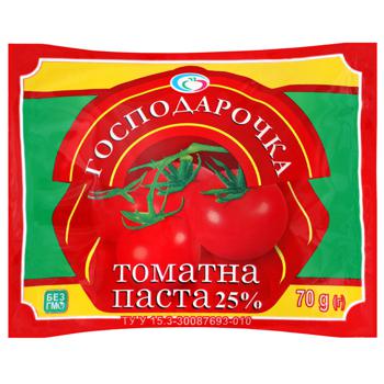 Hospodarochka Tomato Paste 25% 70g - buy, prices for METRO - photo 1